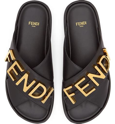 fendi sandalia|women Fendi sandals black.